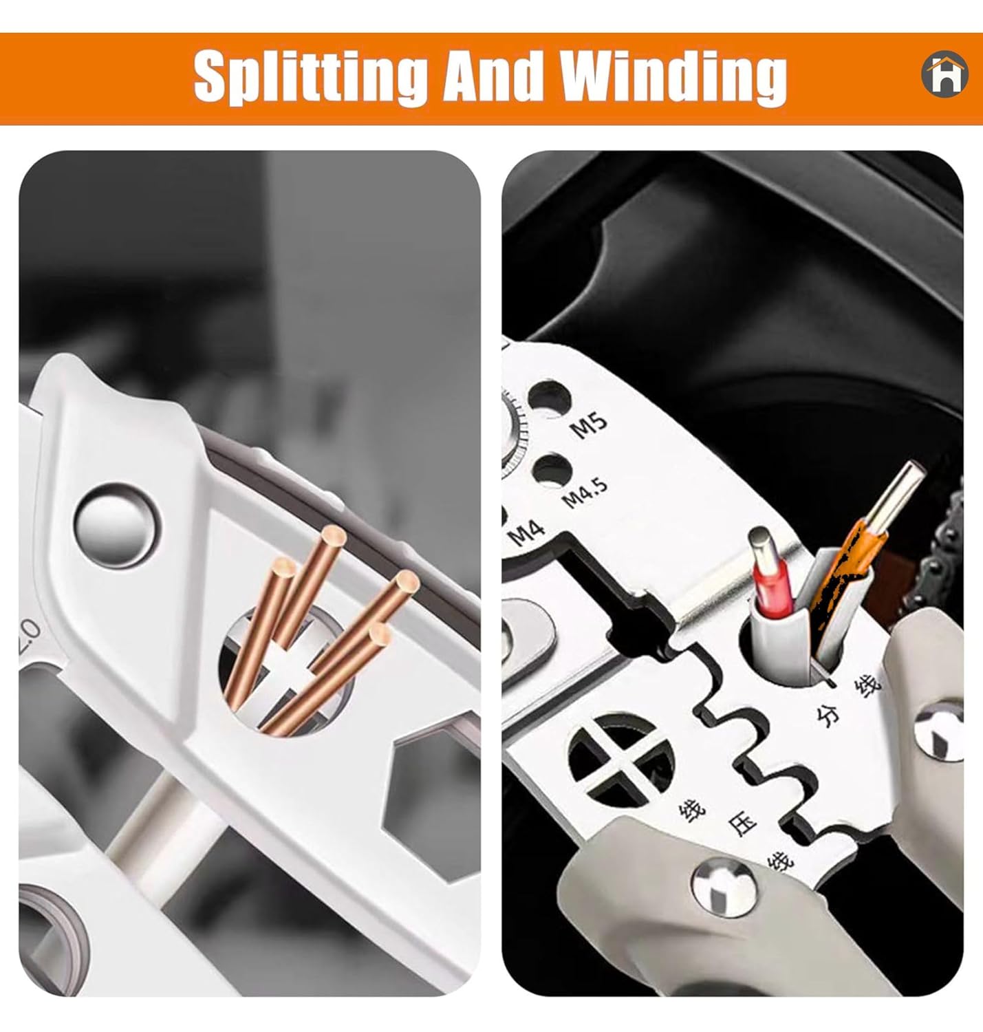 10 in 1 Cable Looping, Splitting, Cutting Pliers Wire Strippers