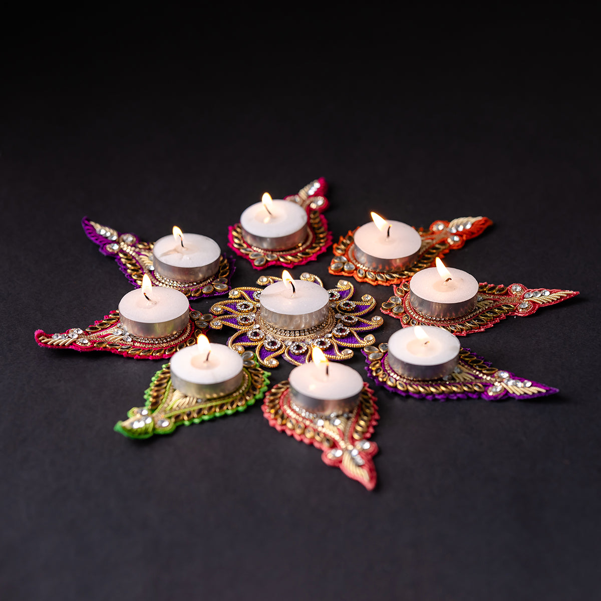 Wax Tealight Candles, 3-Hour Burn Time, Smokeless for Diwali and any occasion
