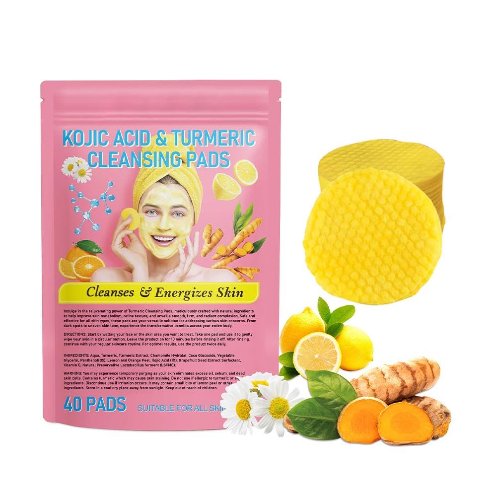 Turmeric Kojic Acid Pads - for leave your skin glowing and fresh.