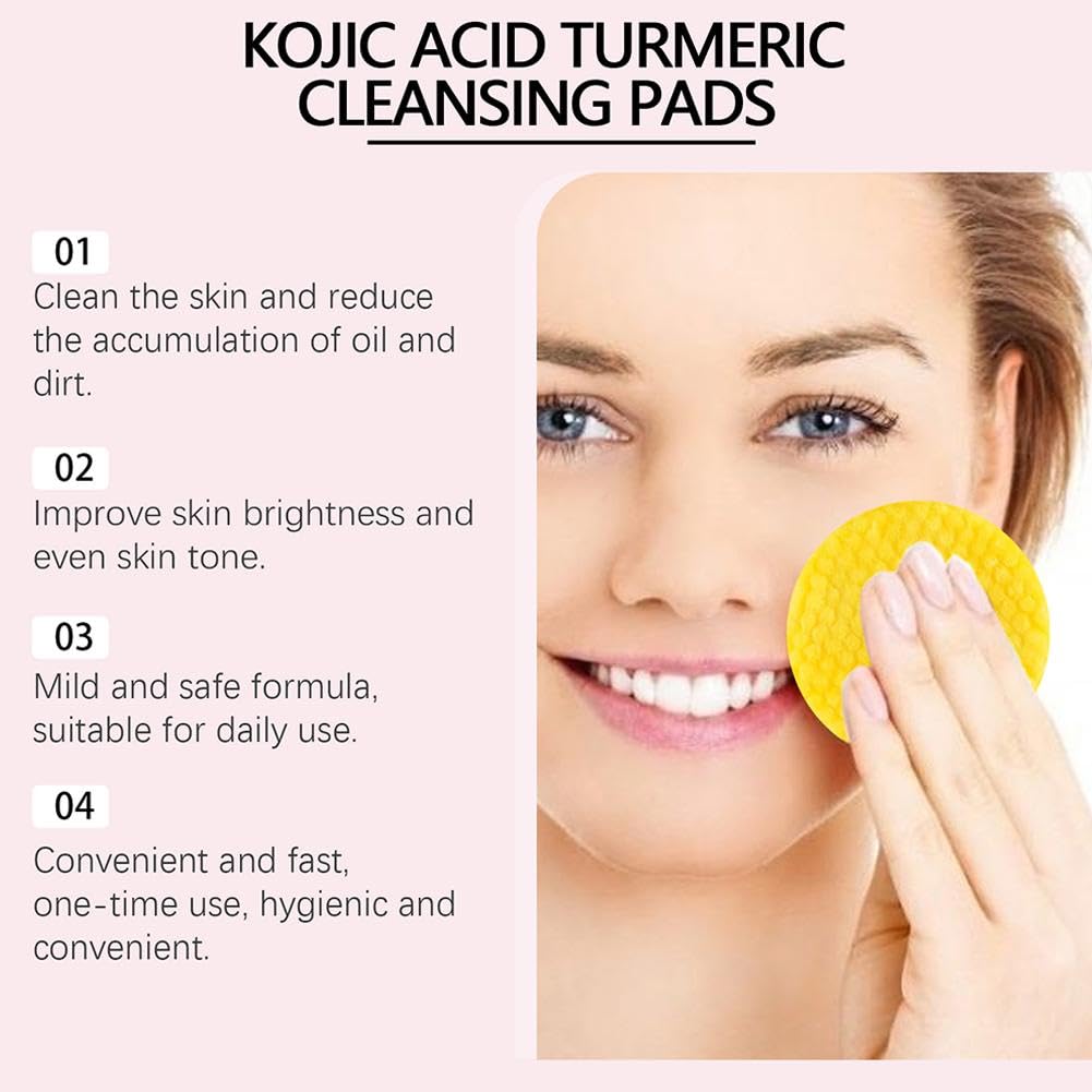 Turmeric Kojic Acid Pads - for leave your skin glowing and fresh.